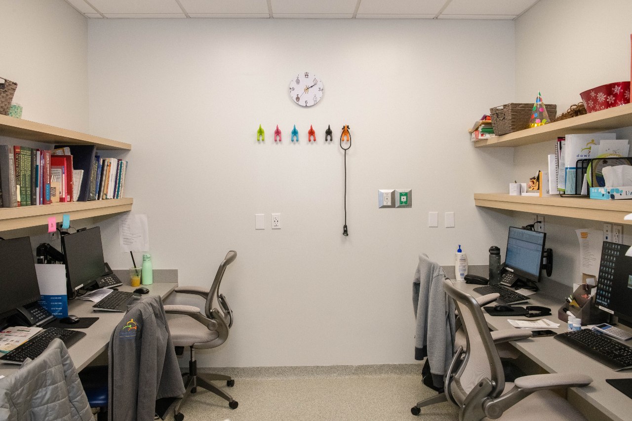 Doctor's area in West Village Veterinary Hospital.