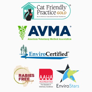 SouthCare Animal Medical Center's accreditations logos