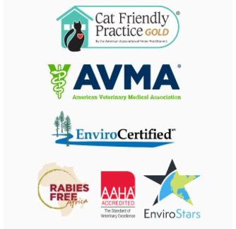 SouthCare Animal Medical Center's accreditations logos