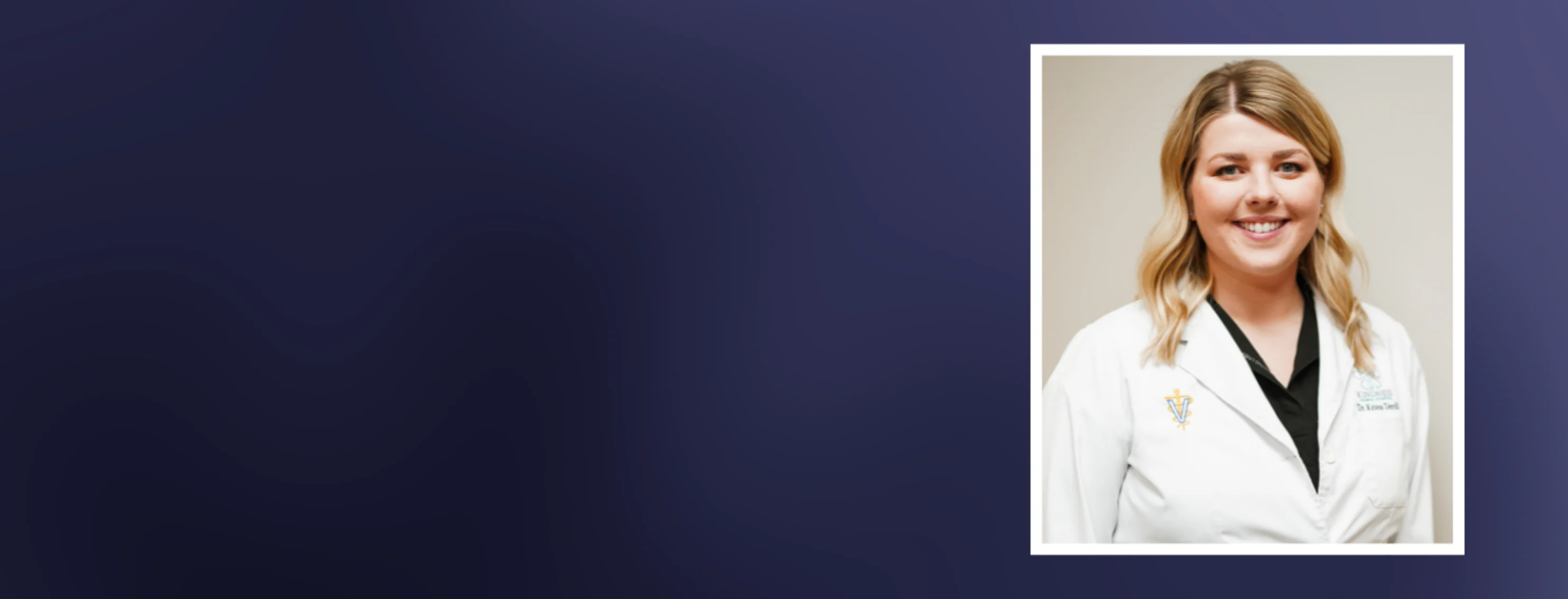 Dr. Krista Terrill, Lead DVM Dr. Krista Terrill, Lead DVM