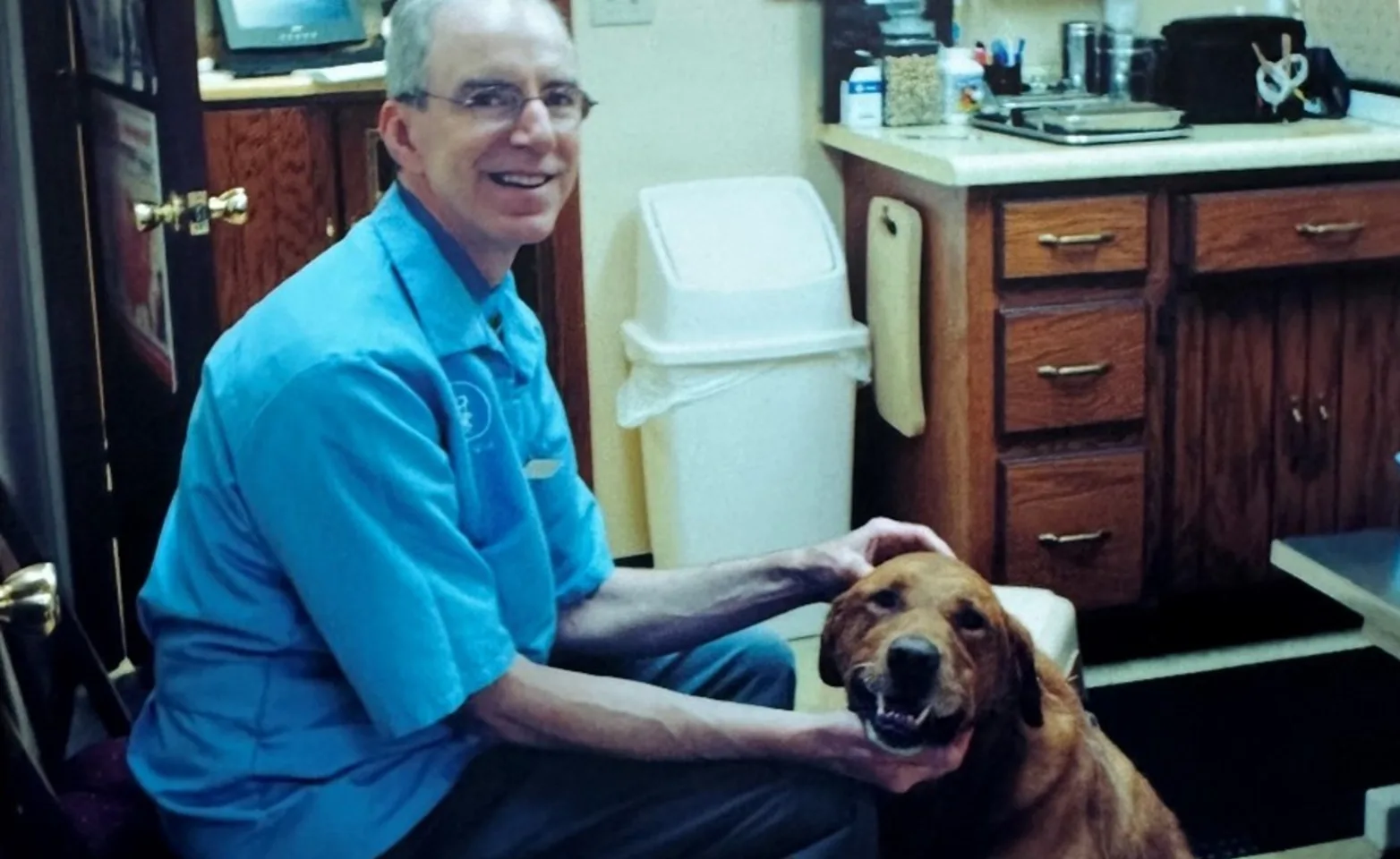 Veterinarian and Canine