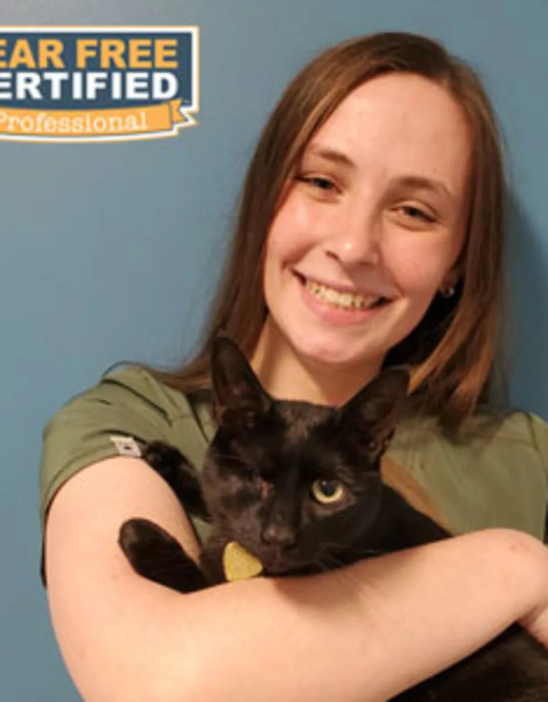 Erika holding a cat Erika holding a cat