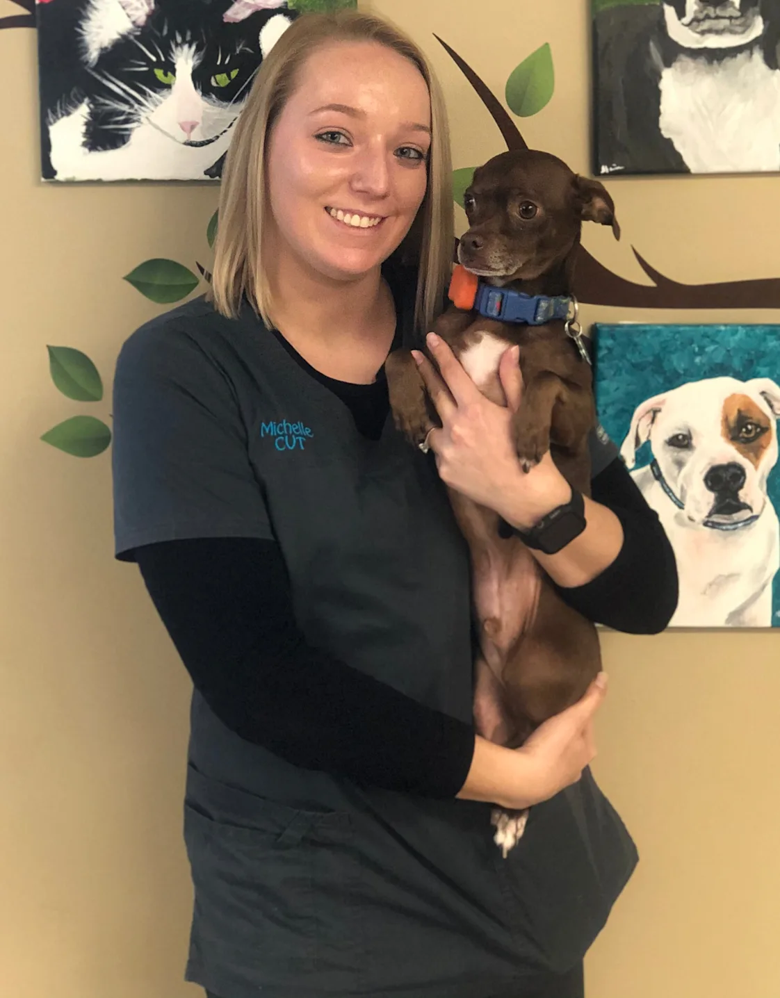 Michelle with a small horse Michelle with a small horse