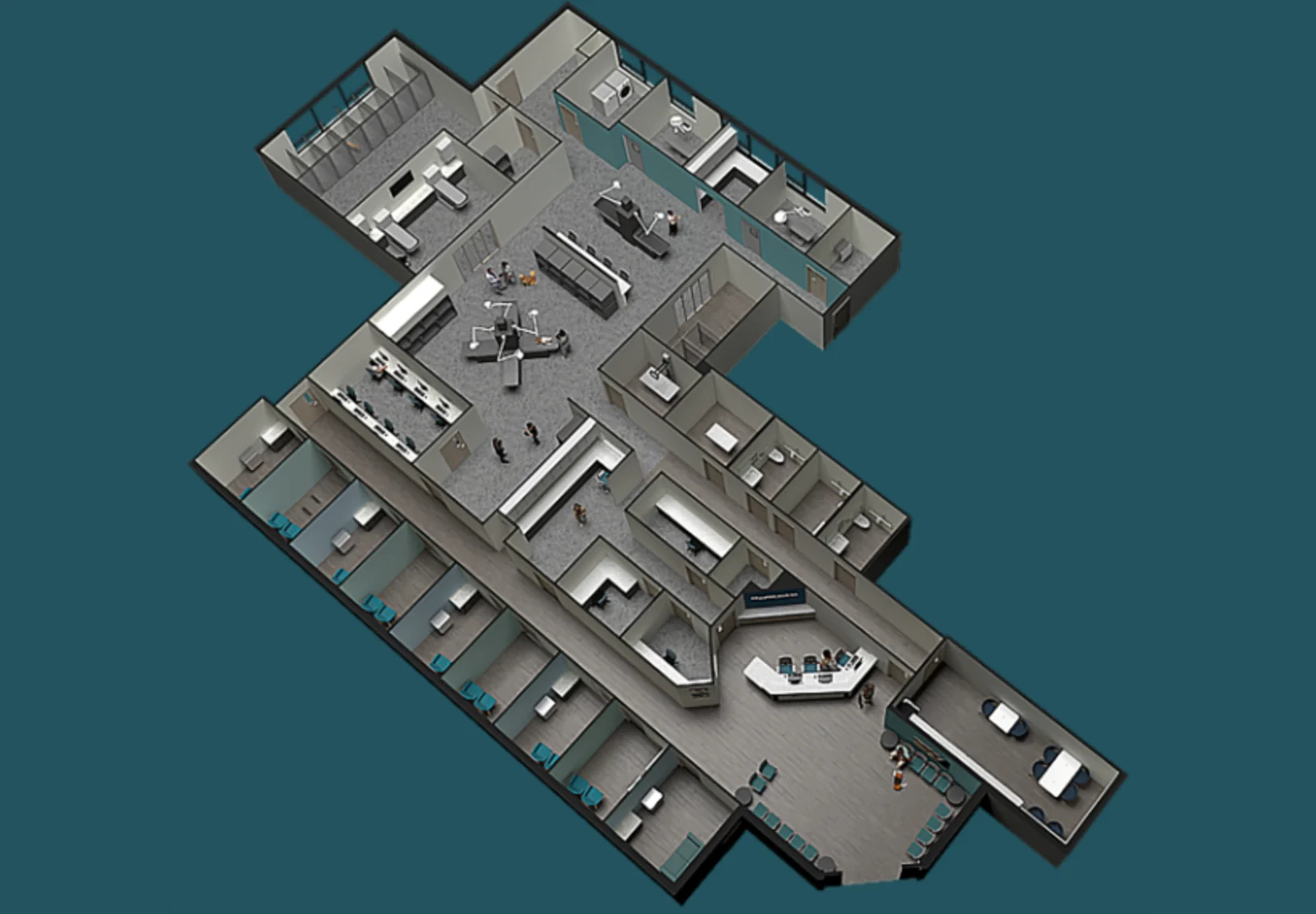 Poulsbo Marina Veterinary Clinic - 3D Rendering Image Overview of Clinic Poulsbo Marina Veterinary Clinic - 3D Rendering Image Overview of Clinic