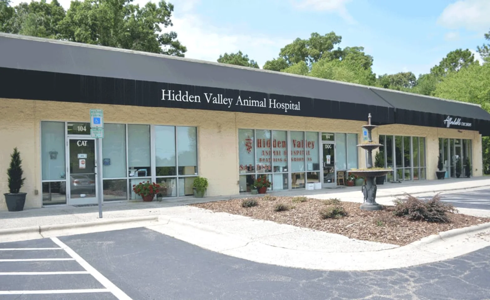 front entrance of Hidden Valley Animal Hospital front entrance of Hidden Valley Animal Hospital