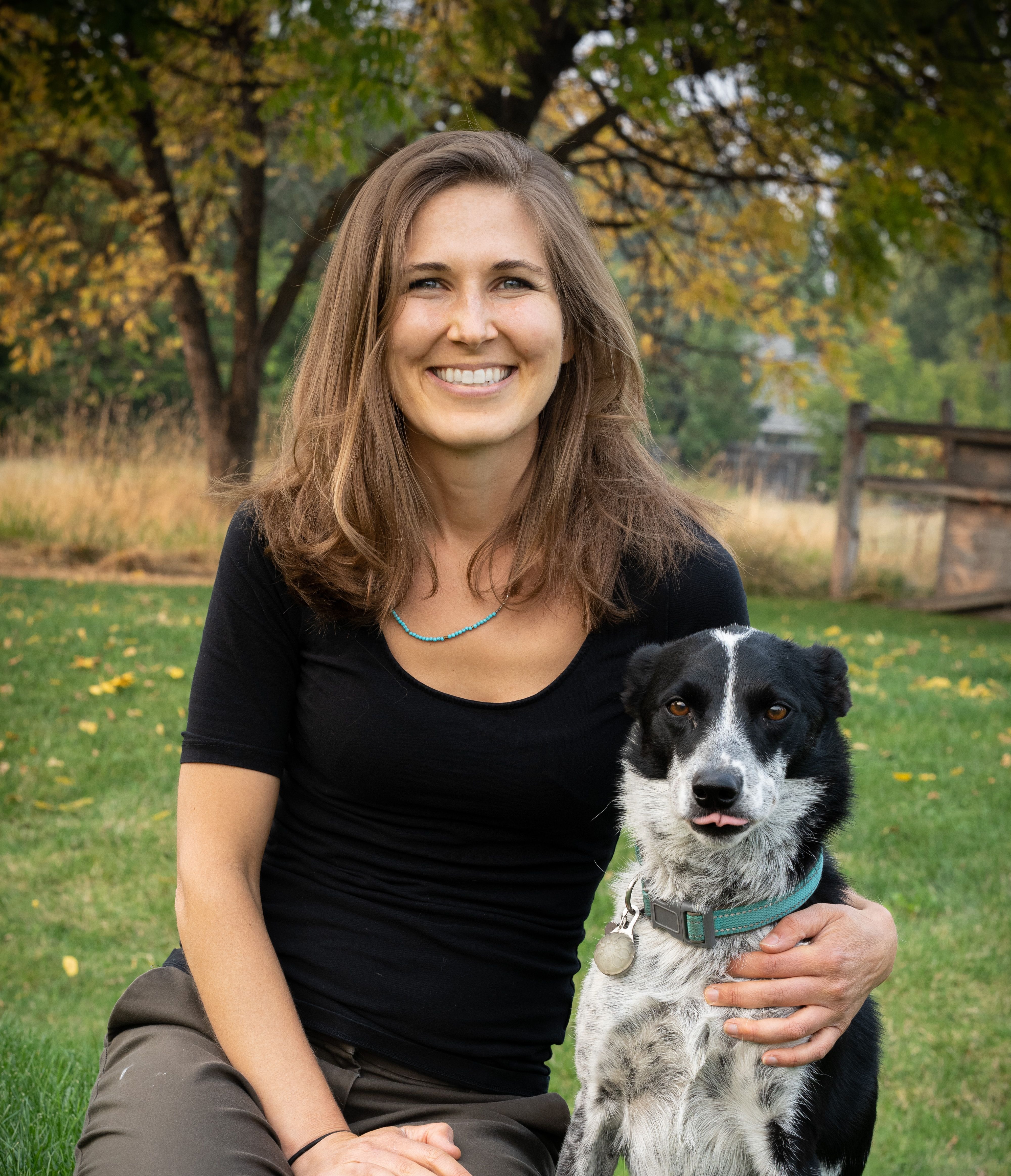 Dr. Kristen Patterson holding her dog
