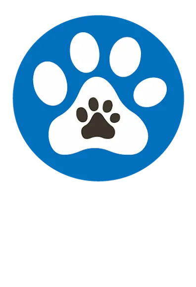 dog paws blue