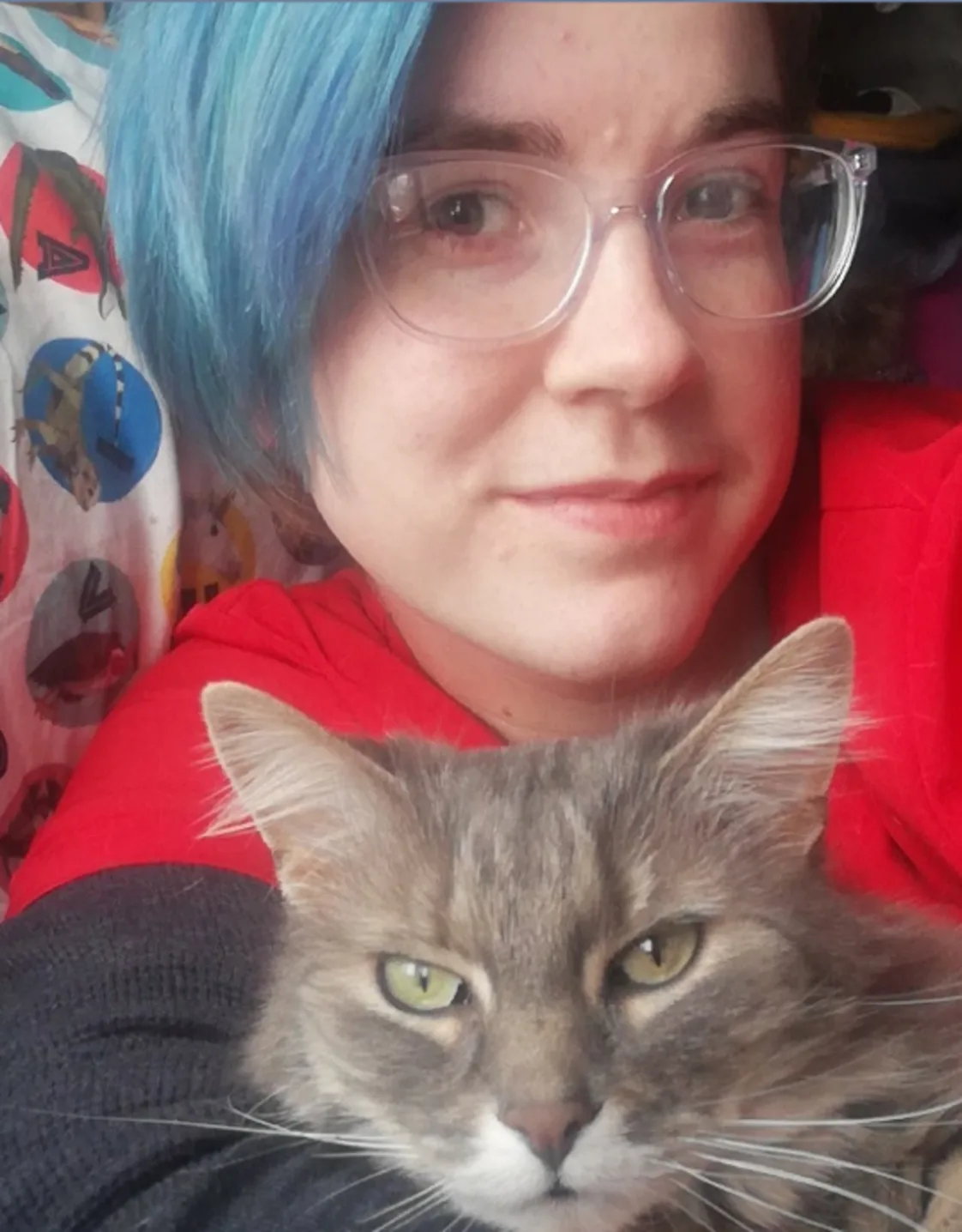 Danielle with her cat Gracie Danielle with her cat Gracie