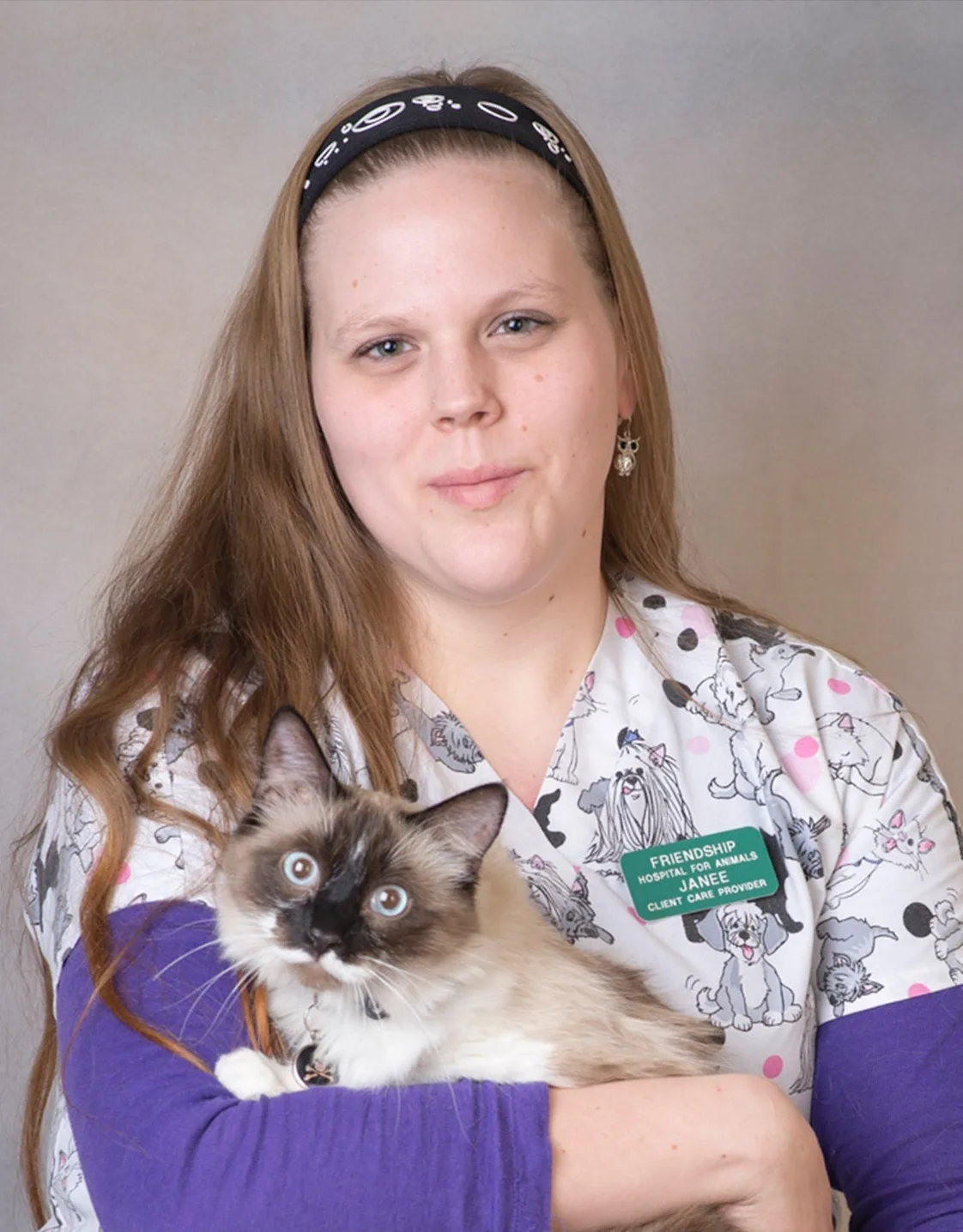 Janeé holding cat Janeé holding cat