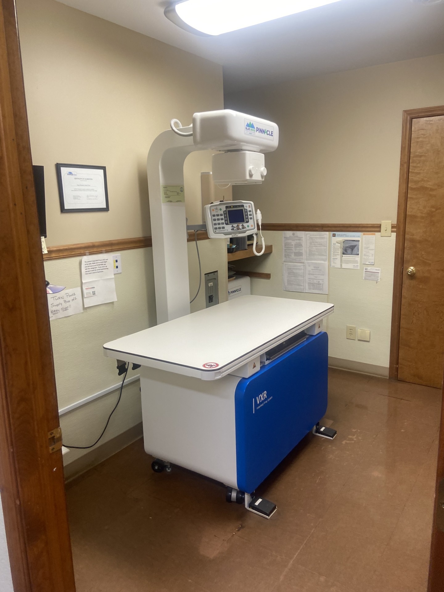 Radiology Room at King's Mountain Animal Clinic