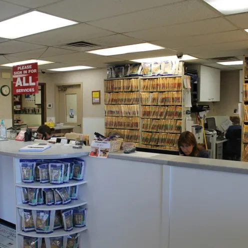 Reception desk