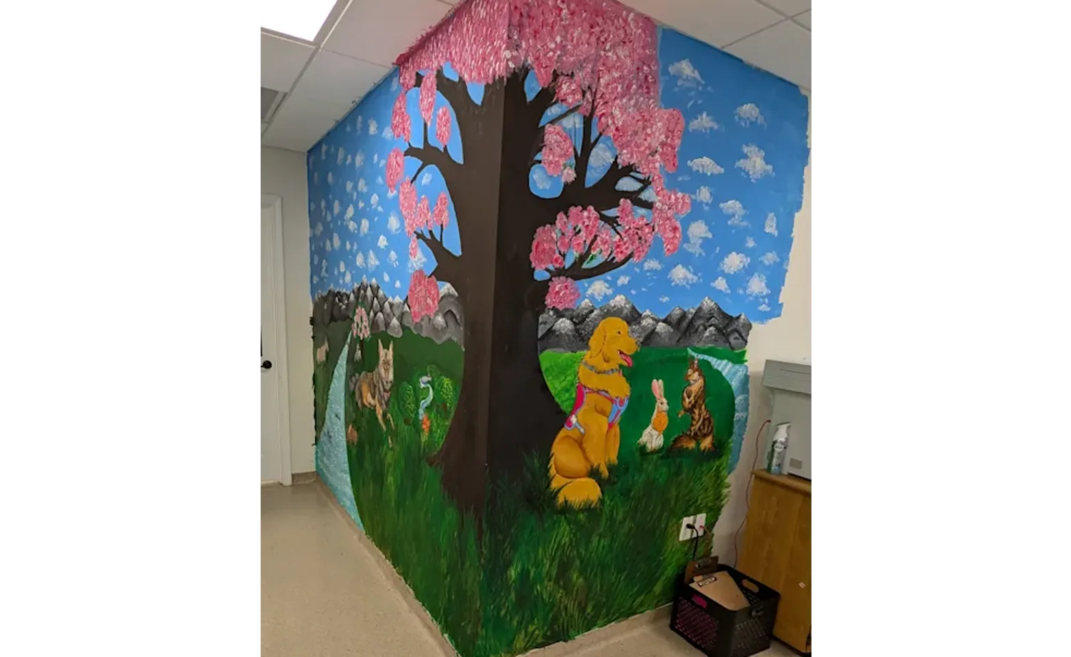 Mural inside hospital Mural inside hospital