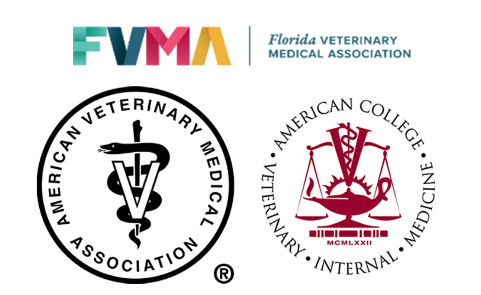 FVMA, ACVIM, and AVMA memberships