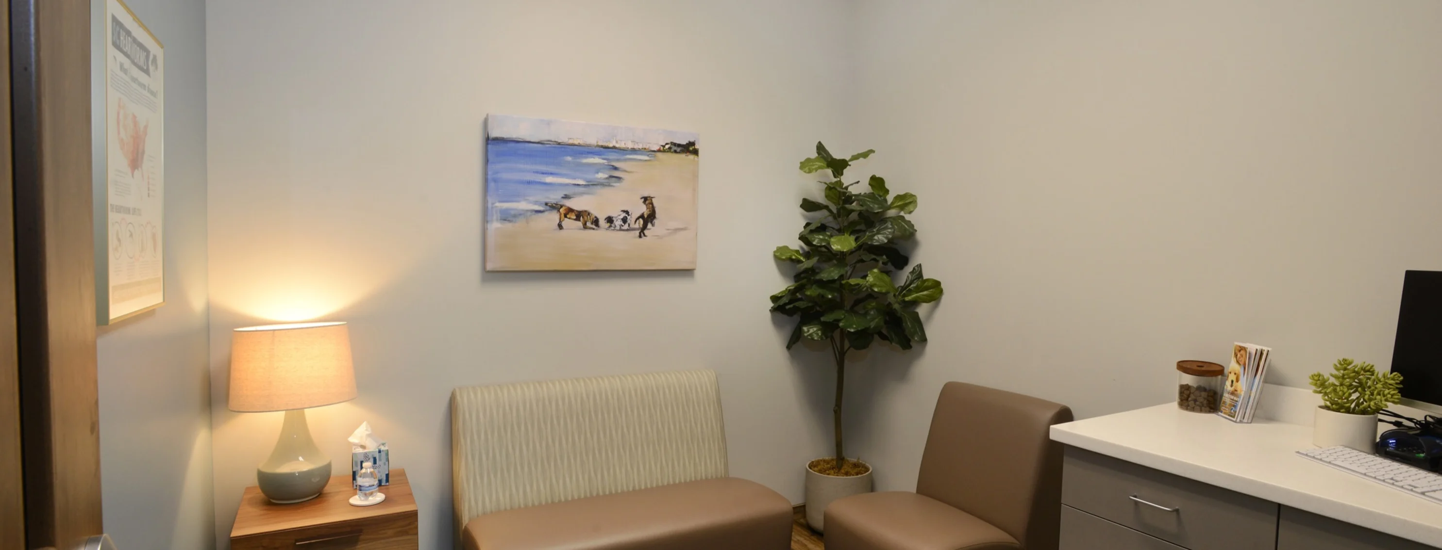 inside park west veterinary associates facility, wellness care office inside park west veterinary associates facility, wellness care office