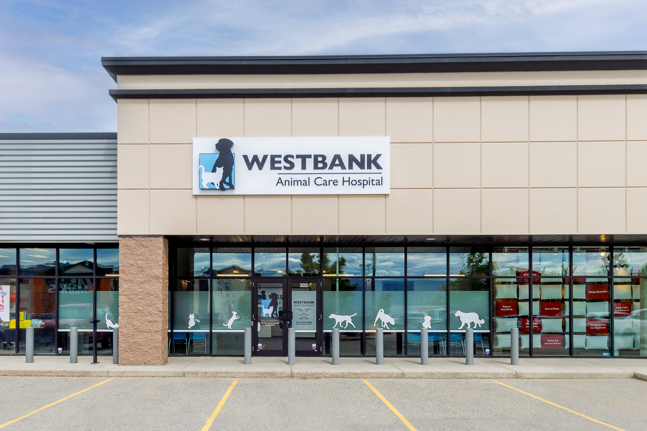 Hospital Entrance and Building Exterior at Westbank Animal Care Hospital 