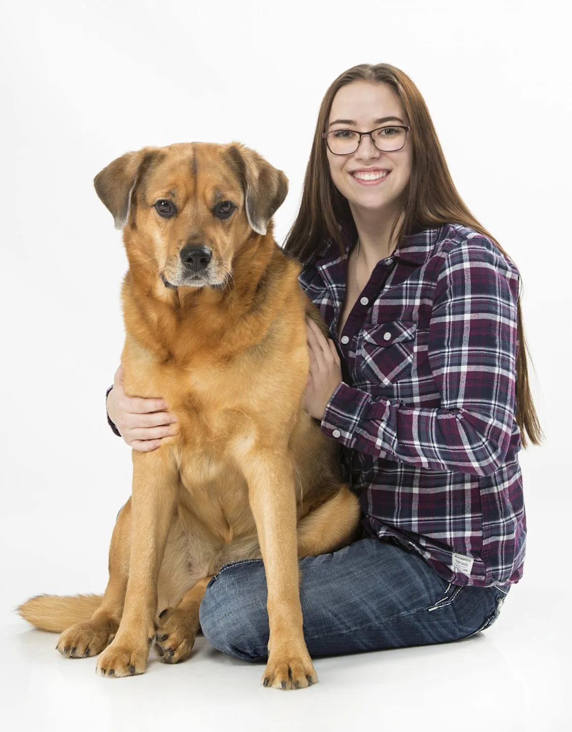 Allison with dog Allison with dog