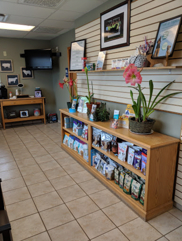 Peotone Animal Hospital Pet Supply Room