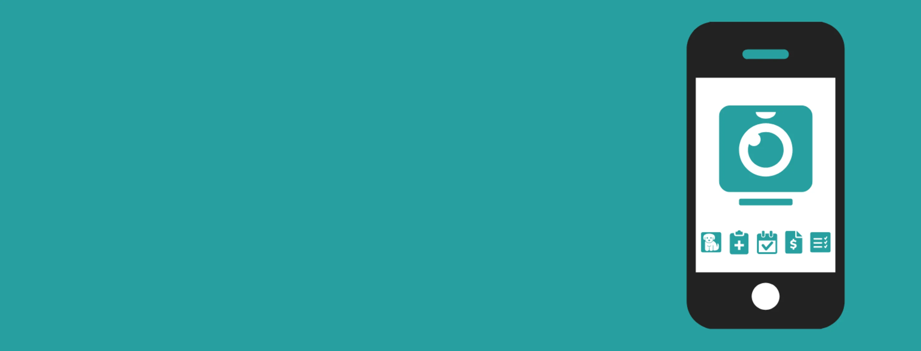Drawing of a smart phone highlighting a web cam icon Drawing of a smart phone highlighting a web cam icon