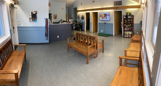 Waiting area at Wasilla Veterinary Clinic
