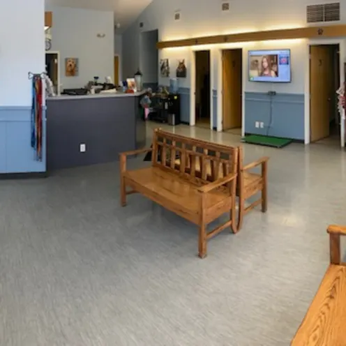 Waiting area at Wasilla Veterinary Clinic