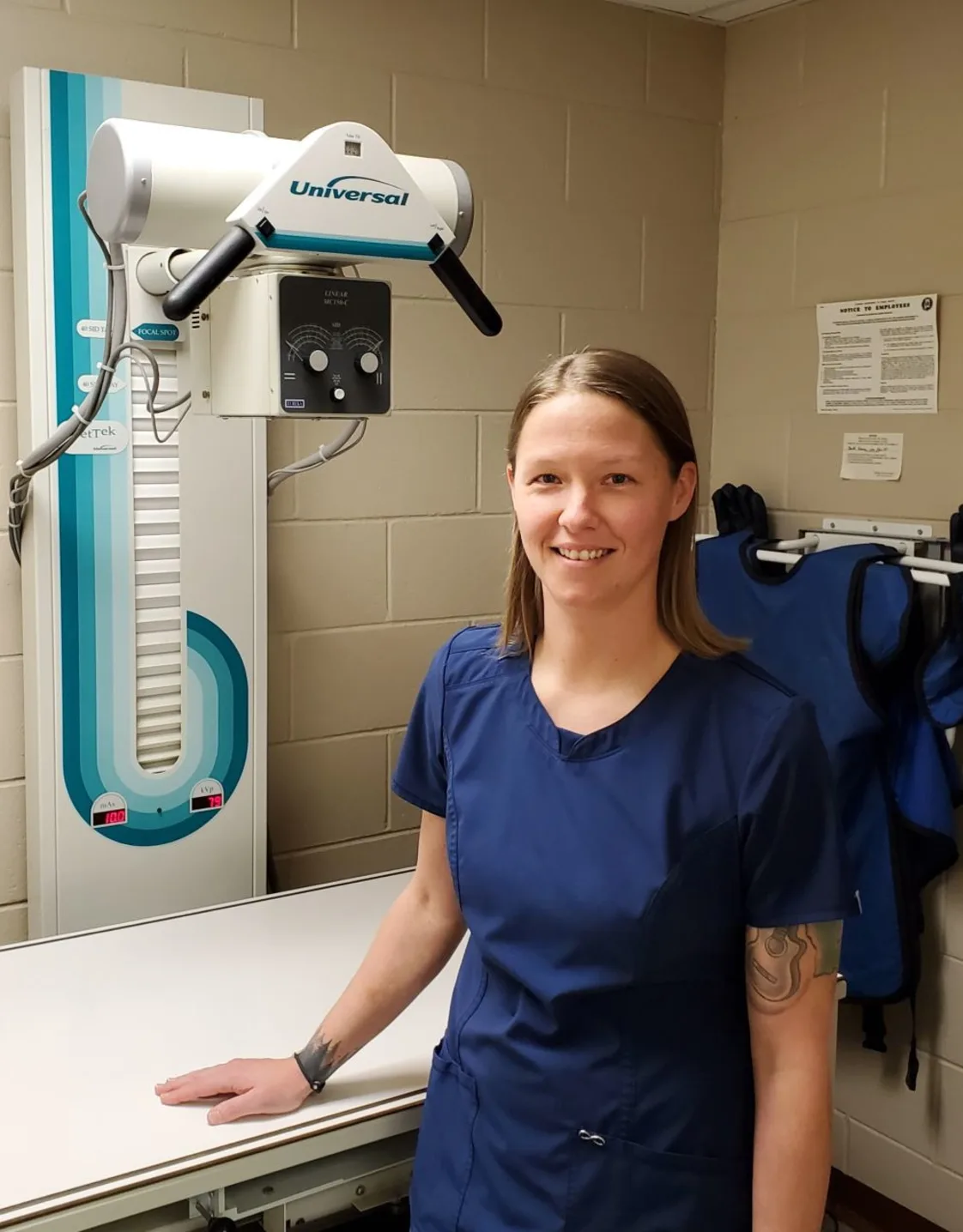 Ashley P., vet tech at May Veterinary Clinic, Northridge. Ashley P., vet tech at May Veterinary Clinic, Northridge.