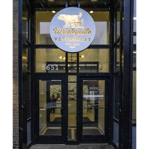 Front Door & Sign at Wrigleyville Veterinary Center Front Door & Sign at Wrigleyville Veterinary Center
