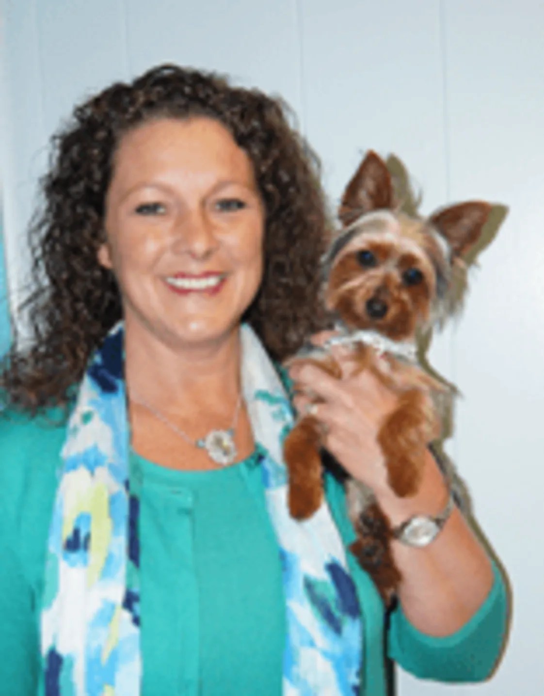 Tobi Burnett with dog Tobi Burnett with dog