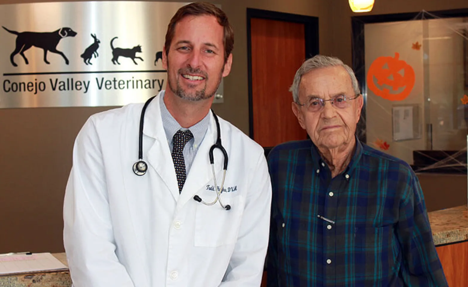 Dr. Todd Hughes with Dr. Robert M. Miller, founder of CVVH