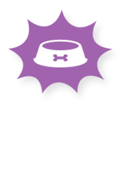Purple Icon - Dog Bowl Purple Icon - Dog Bowl