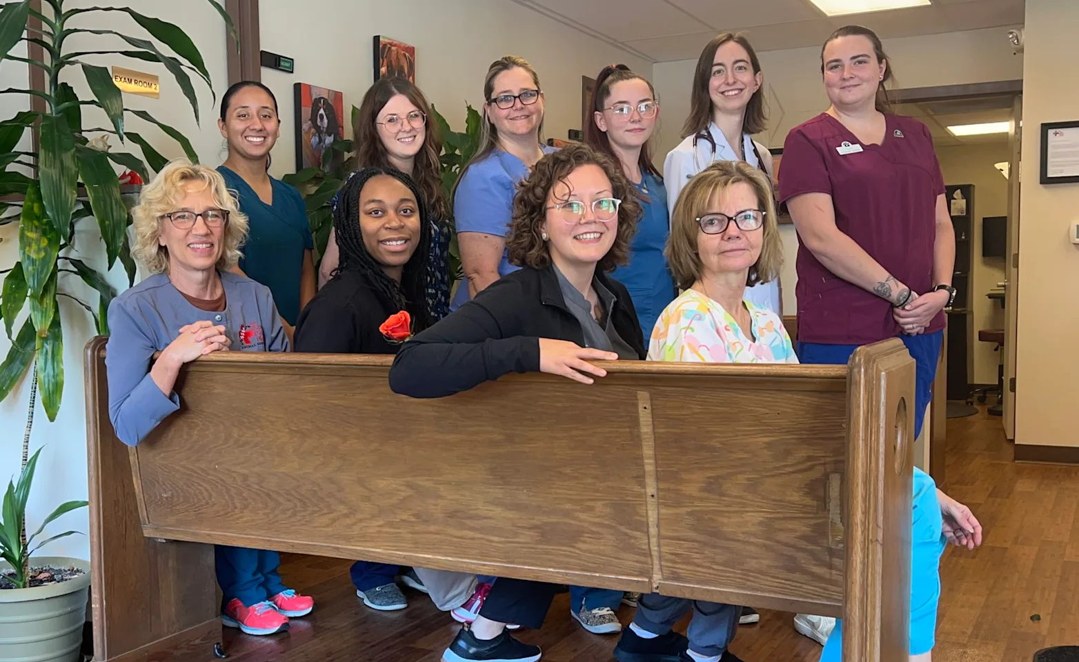 Staff group photo of The Paw Patch Place team Staff group photo of The Paw Patch Place team