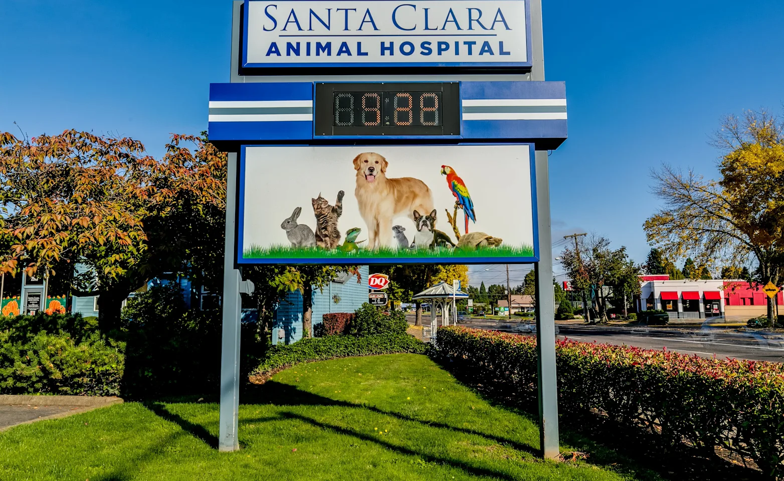 Santa Clara Animal Hospital Sign Santa Clara Animal Hospital Sign