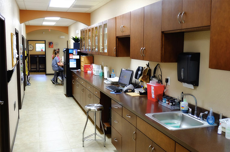 Laboratory area at Metzler Veterinary Hospital