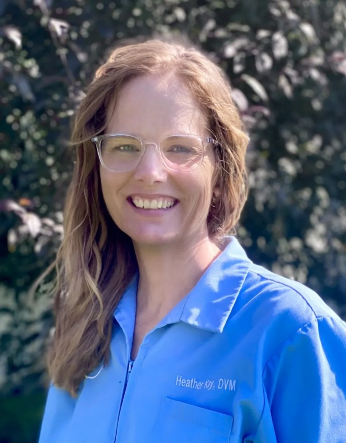 Heather Kay with brown dog Heather Kay with brown dog