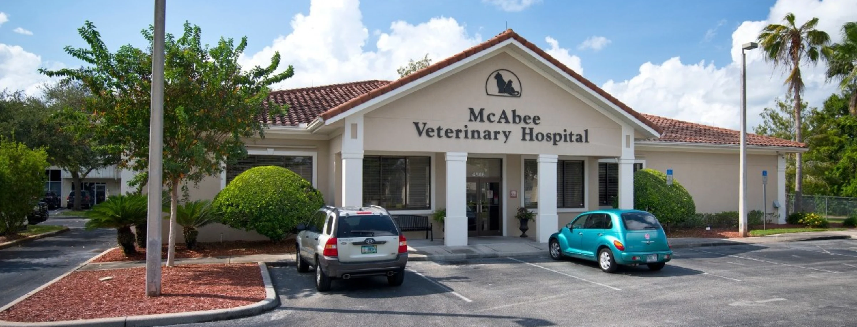 Exterior and entrance of McAbee Veterinary Hospital Exterior and entrance of McAbee Veterinary Hospital