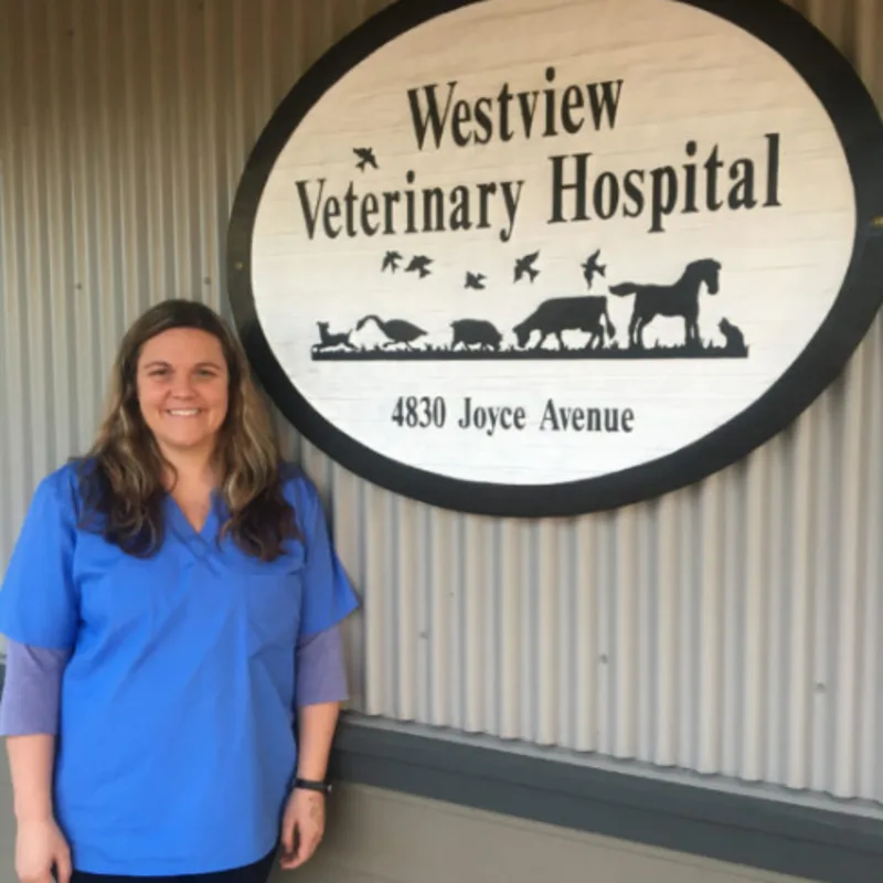 Dr. Elsie-Dawn Standing next to the Westview Sign Dr. Elsie-Dawn Standing next to the Westview Sign