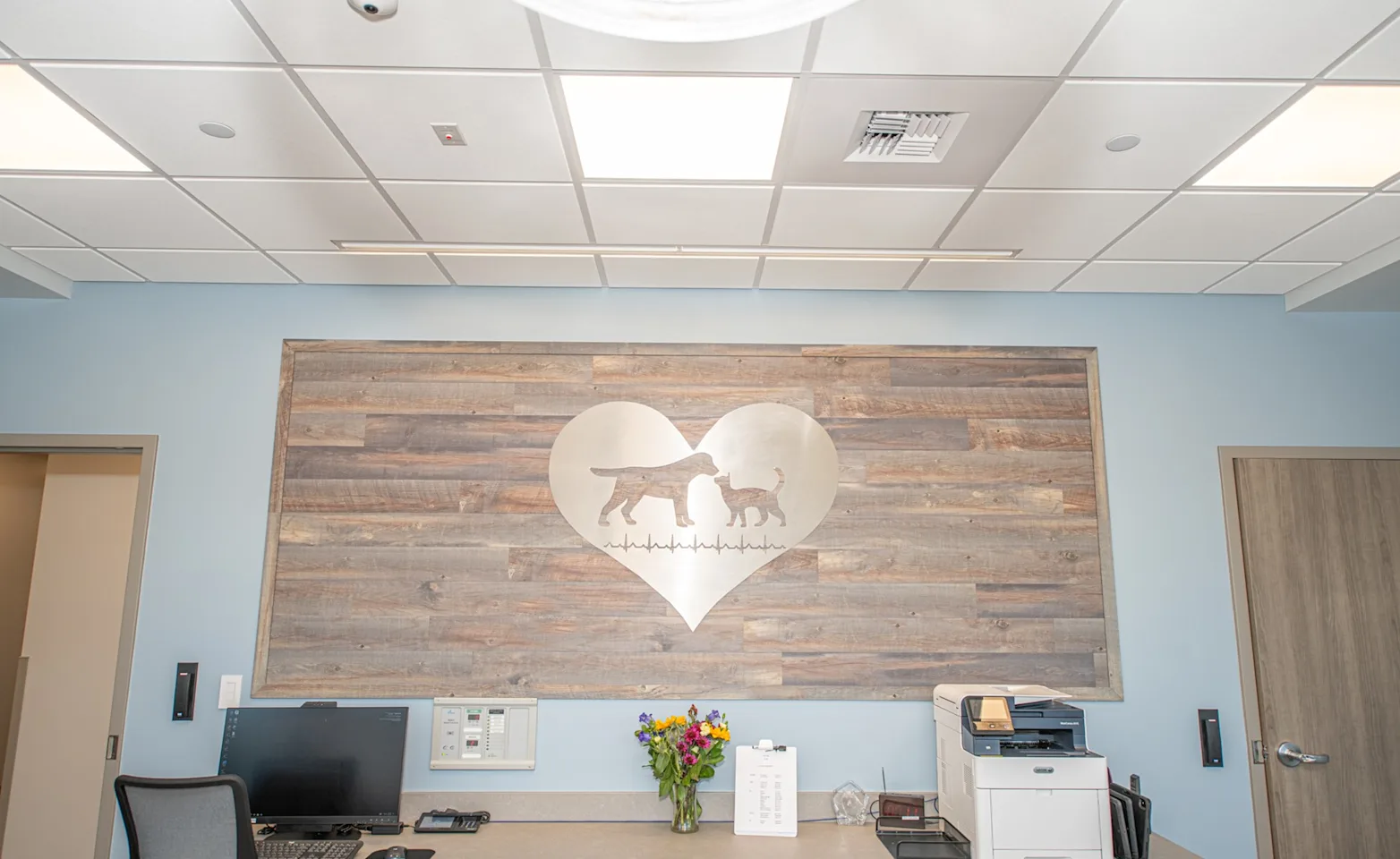 Inside of front desk at Animal Emergency & Specialty Center Inside of front desk at Animal Emergency & Specialty Center