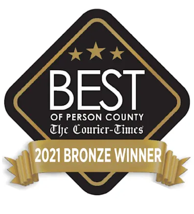 Best of Person County The Courier Bronze 2021 award Best of Person County The Courier Bronze 2021 award