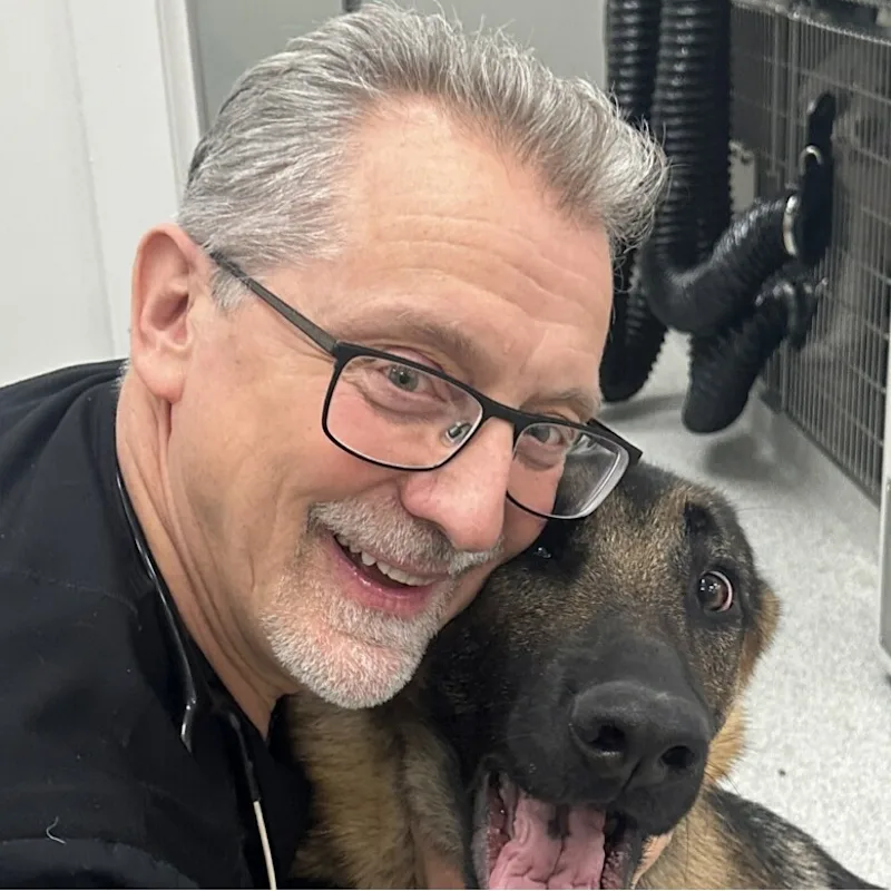 Dr. Bernie Bleem, veterinarian at Kruger Animal Hospital in Normal, IL. Dr. Bernie Bleem, veterinarian at Kruger Animal Hospital in Normal, IL.