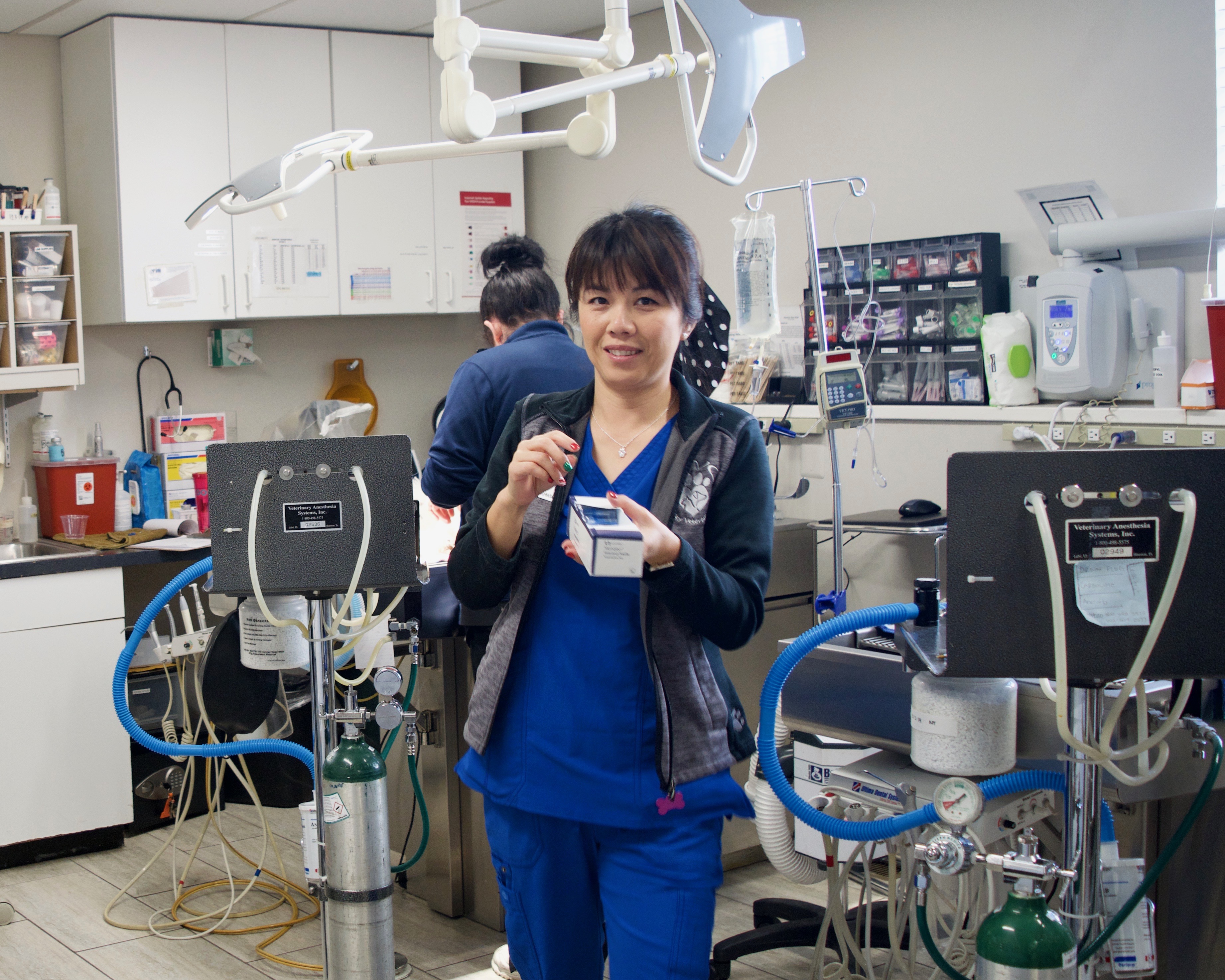 Operations room with diagnostic and surgical equipment at East Valley Veterinary Clinic