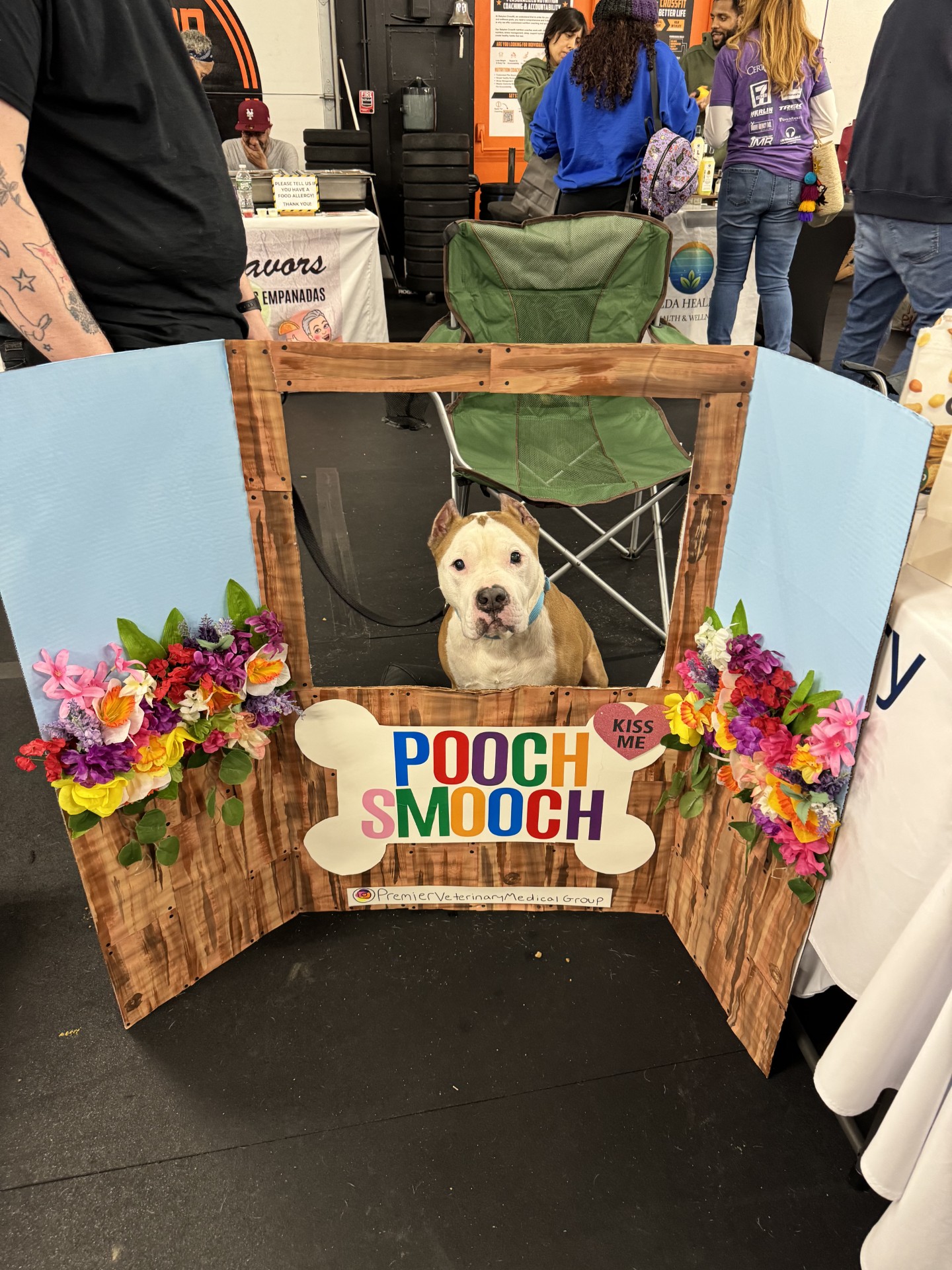 Dog in Pooch Smooch Booth