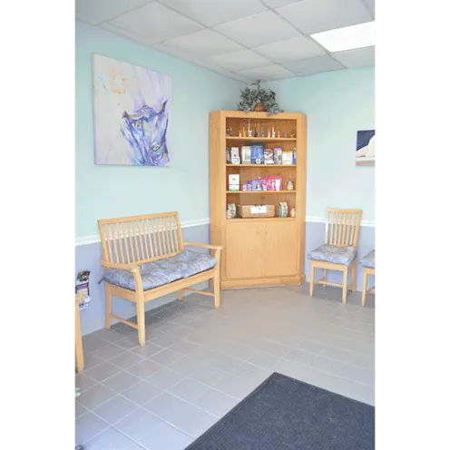 lobby with waiting area at Hidden Valley Animal Hospital