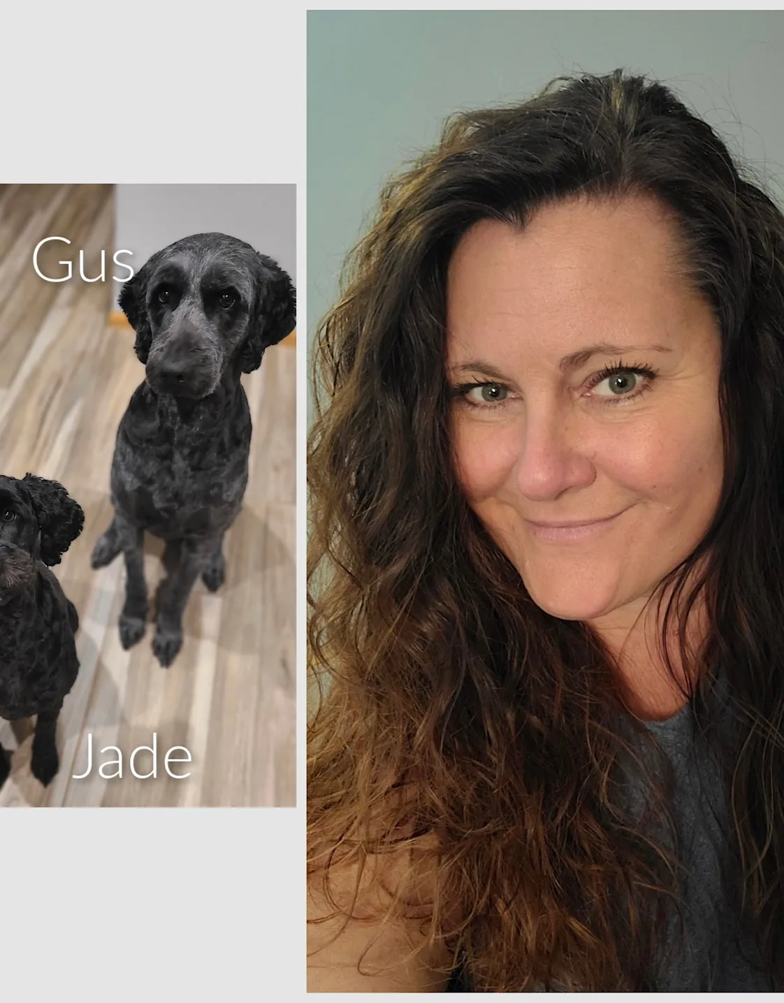 Raeome of Value Vet, with her husband and dog Raeome of Value Vet, with her husband and dog