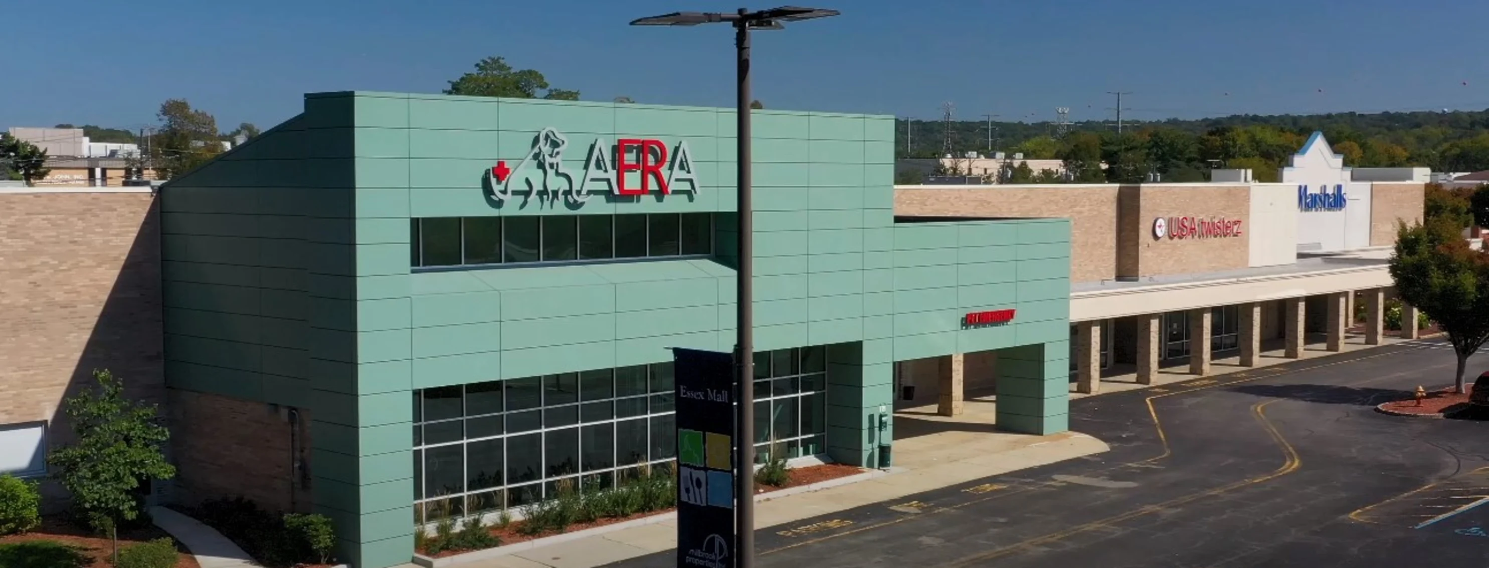 Drone Video Still Image of Animal Emergency & Referral Associates