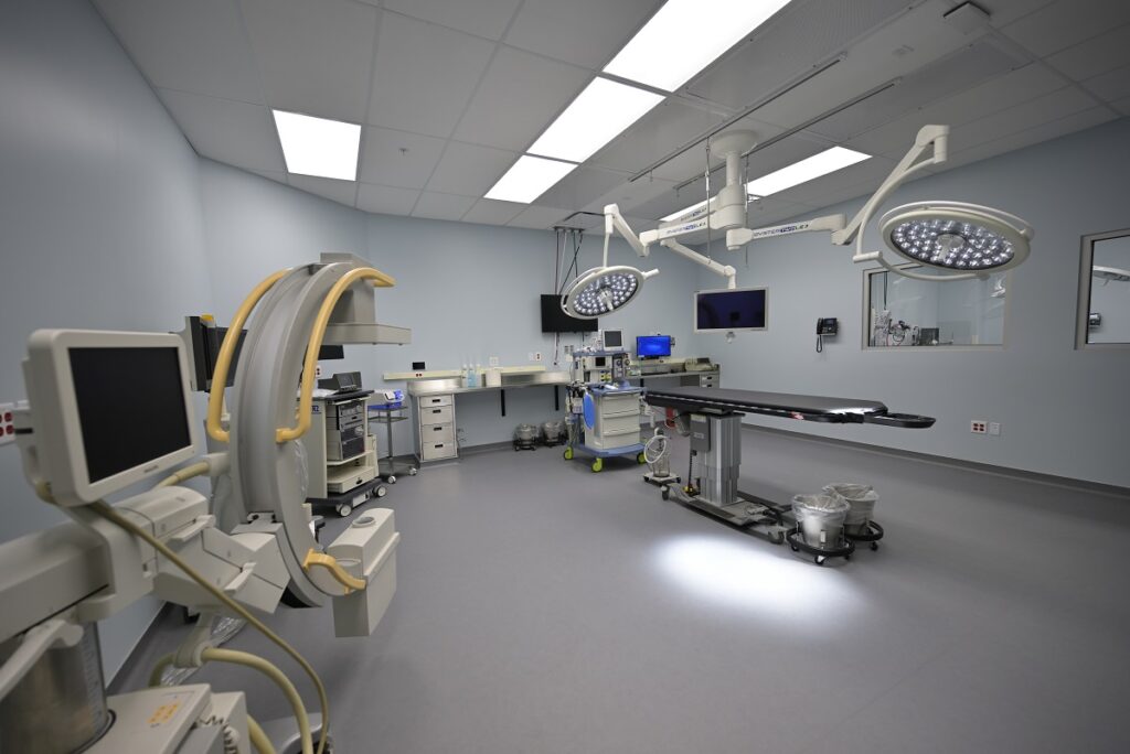A view of an operating room at Animal Emergency & Referral Associates