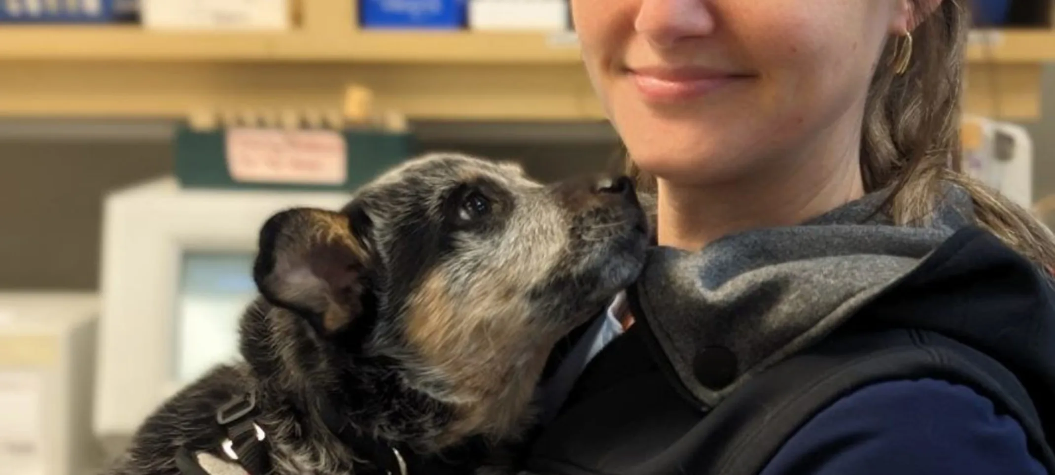 Ashley with Blue Heeler Ashley with Blue Heeler