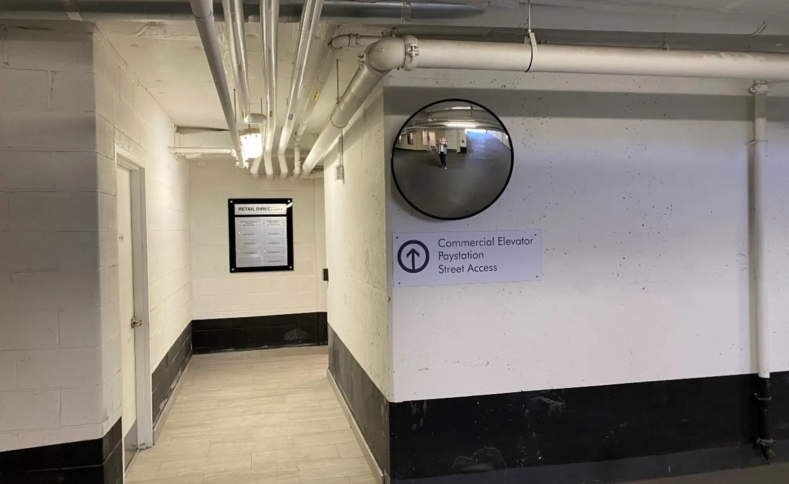 Parking structure inside leading to McGilvray Veterinary Hospital. Parking structure inside leading to McGilvray Veterinary Hospital.