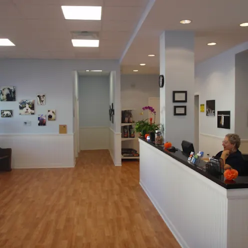 Hospital lobby reception area Hospital lobby reception area