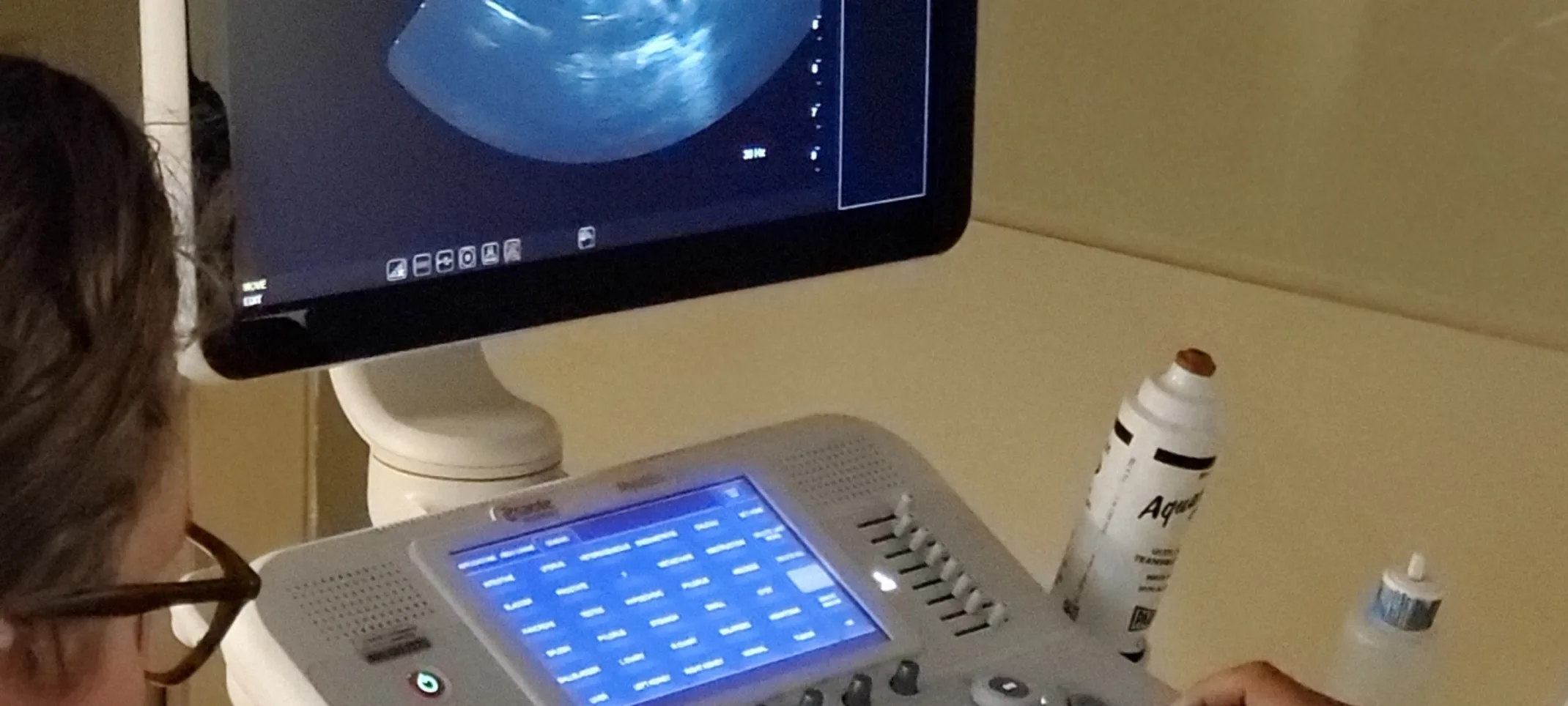 An ultrasound machine An ultrasound machine