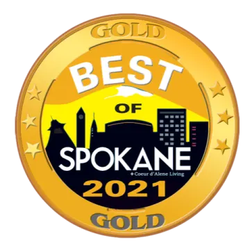 Gold Best of Spokane 2021 logo
