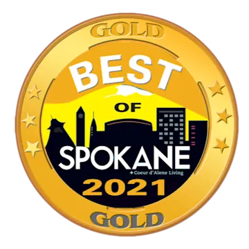 Gold Best of Spokane 2021 logo Gold Best of Spokane 2021 logo